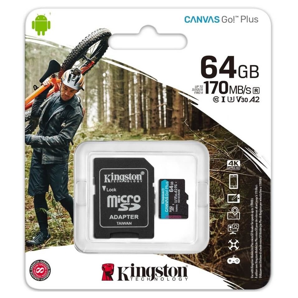 Mälukaart 64GB MicroSD Kingston 4K U3.jpg