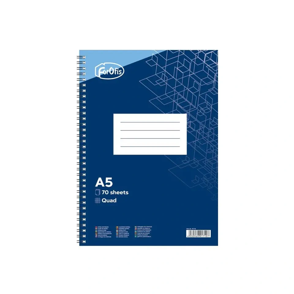 Forofis ruuduline kaustik A5 spiraalköide, 70L.webp