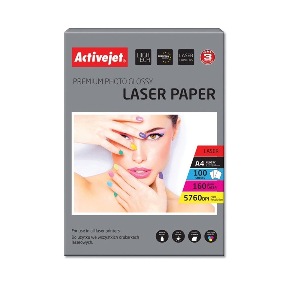Fotopaber Activejet laserprinterile A4 160g 100L.jpeg