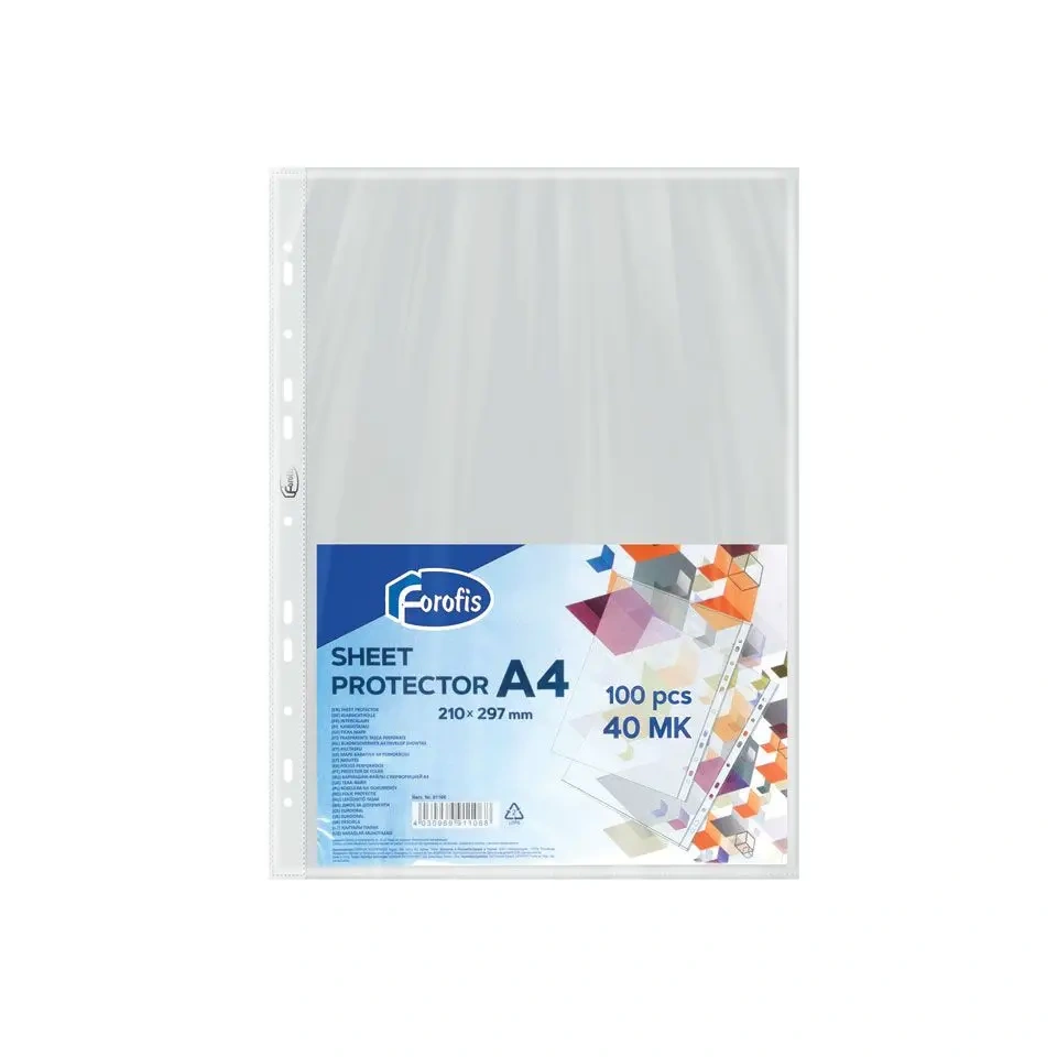 Köidetav läikega kiletasku U A4 40mic 100tk.webp