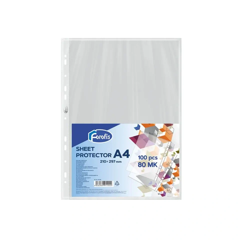 Läikiv, köidetav U kiletasku A4 80mic- 100tk.webp