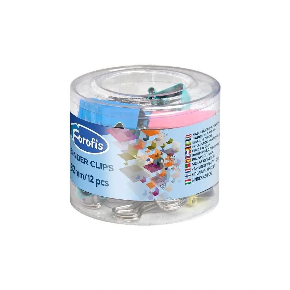 Värvilised paberiklambrid 32mm 12tk.webp