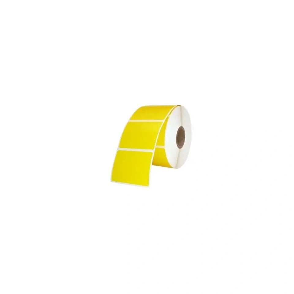 Termoetikett 50x70mm 600tk kergliimiga, kollane.webp