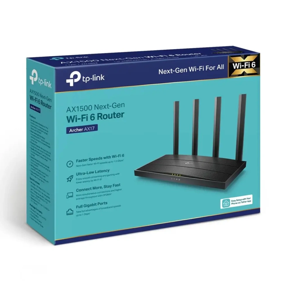 WiFi6 ruuter Wireless TP-Link ARCHER AX17.webp