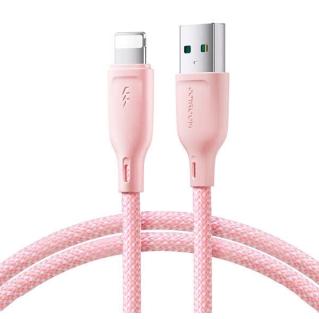 kaabel USB-Lightning Joyroom 1m- roosa.jpg