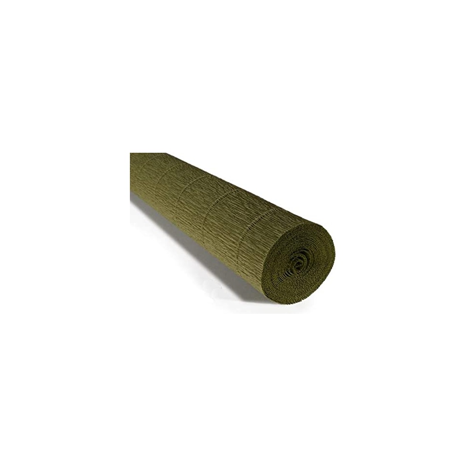 Krepp-paber 50cmx2,5m 180g Olive Green