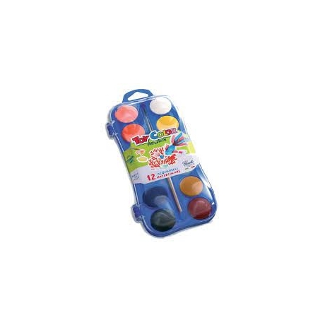 Vesivärvid ToyColor 12 värvi+pintsel