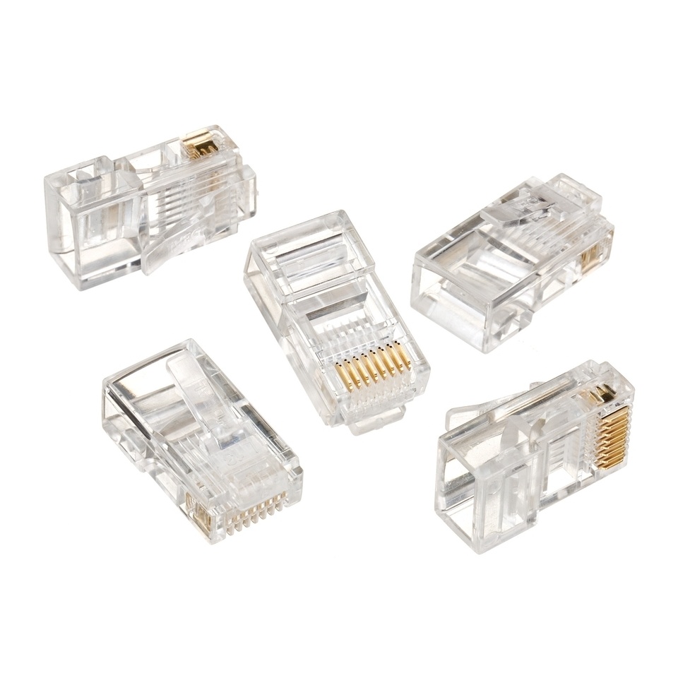 CAT6 pistik modular RJ45 10tk pakis