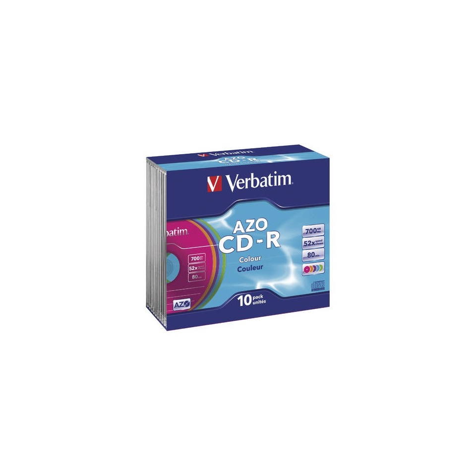 CD-R Verbatim AZO Color Slim