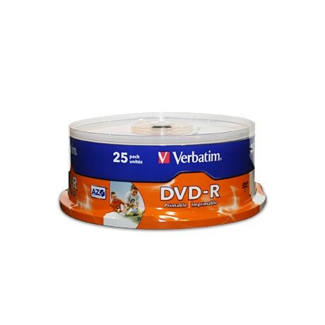 DVD-R 25 pack Verbatim wide printable