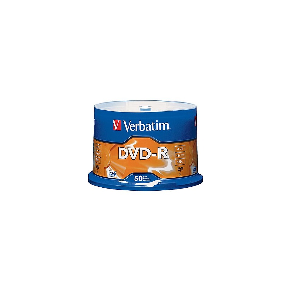 DVD-R 50 pack Verbatim AZO silver