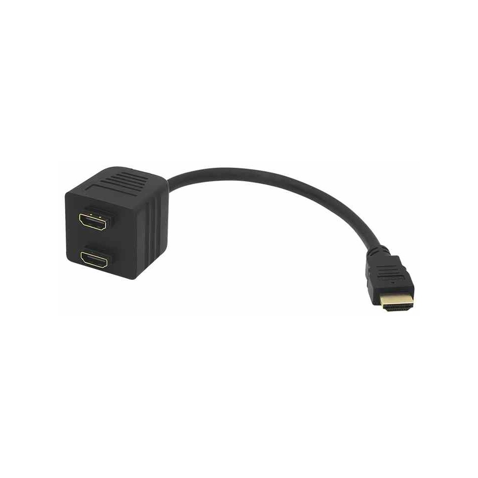 Kaabel HDMI pistik- 2xHDMI pesa