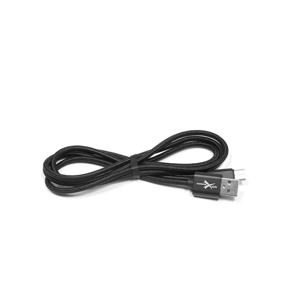 Kaabel USB-C Braided Strong Black