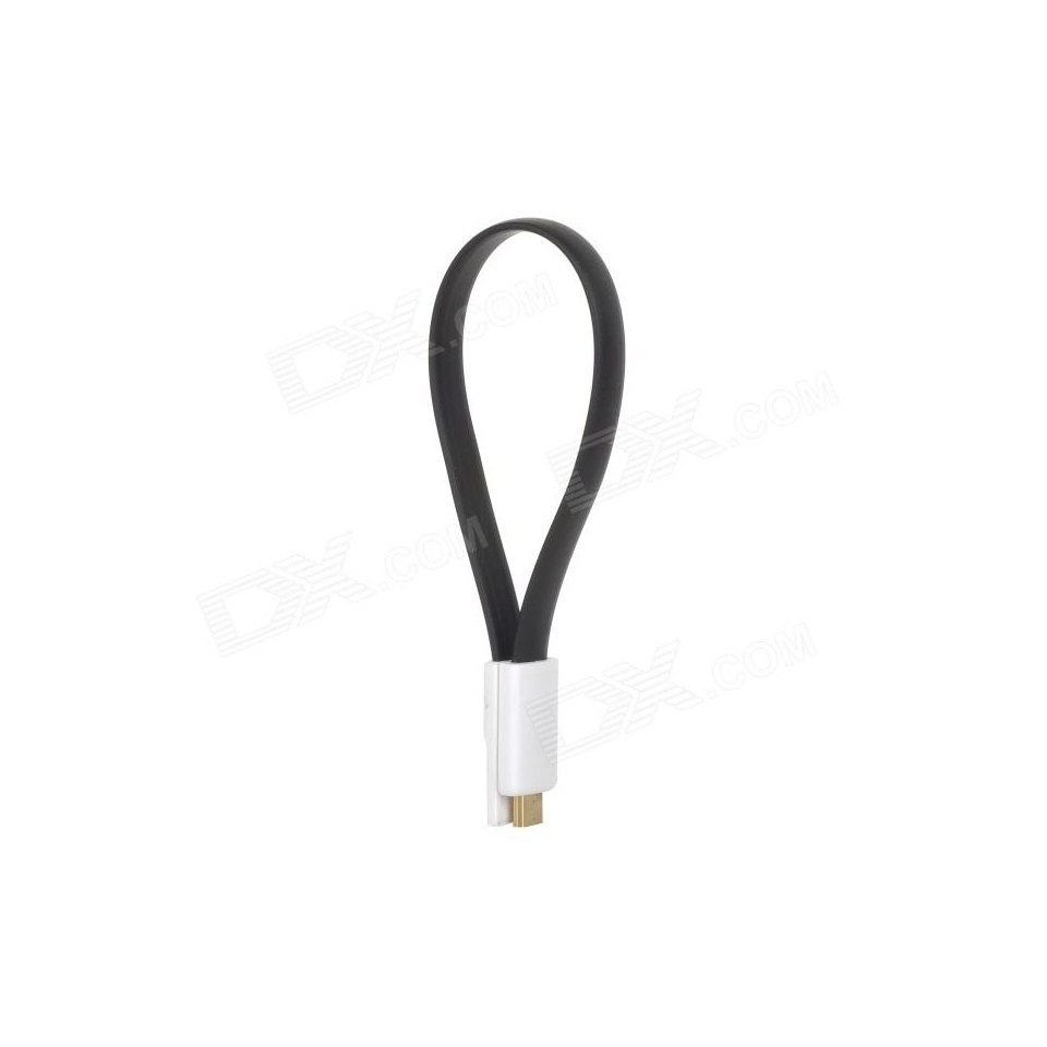 Kaabel microUSB-USB Magnes 20cm black