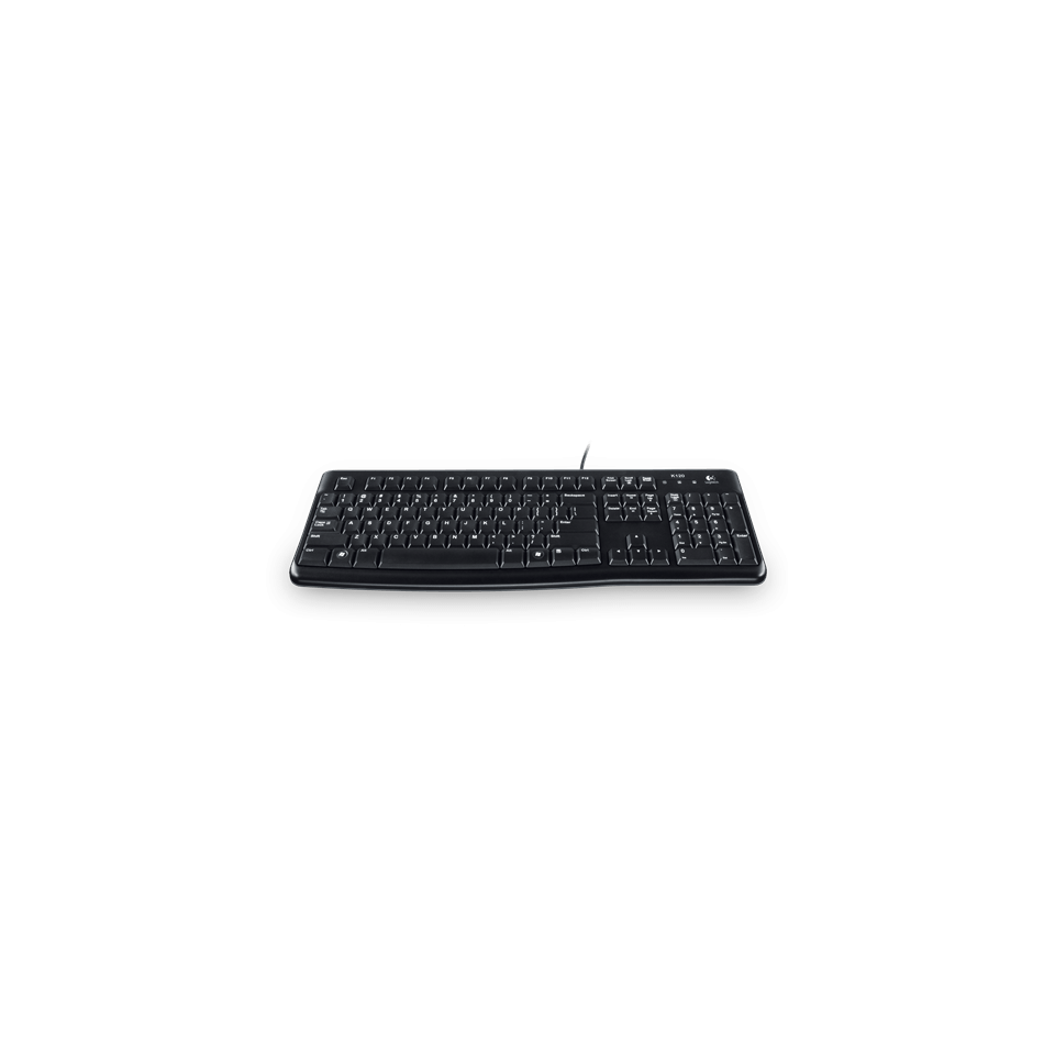 Klaviatuur Logitech K120 must USB RU