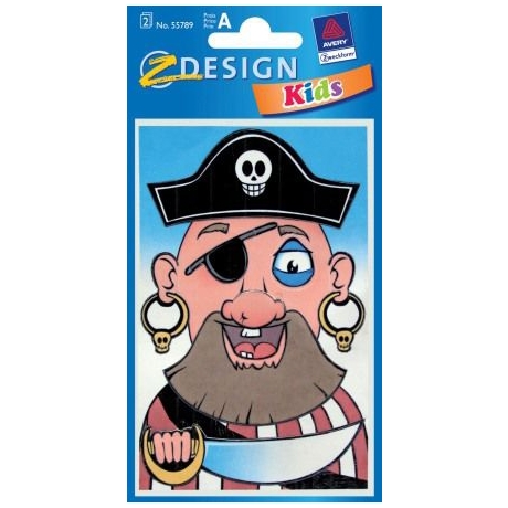 Kleeppildid Z-Design Piraat kruusile*