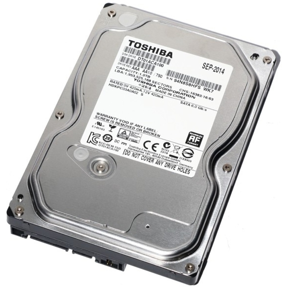 Kõvaketas 1TB Toshiba 7200rpm Sata3