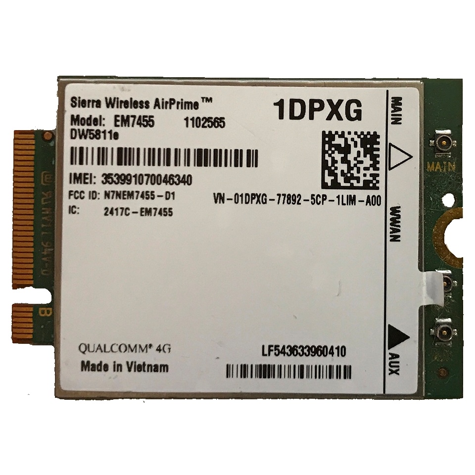 LTE modem Dell EM7455