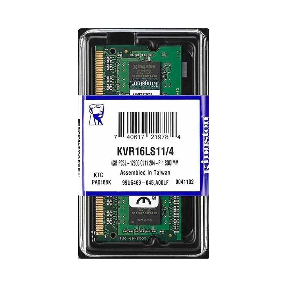 Mälu 4GB DDR3 1600MHz noteb Kingston