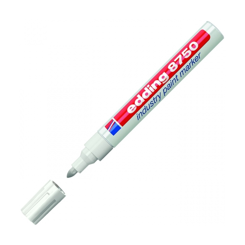 Marker Edding industry paint 2-4mm valge