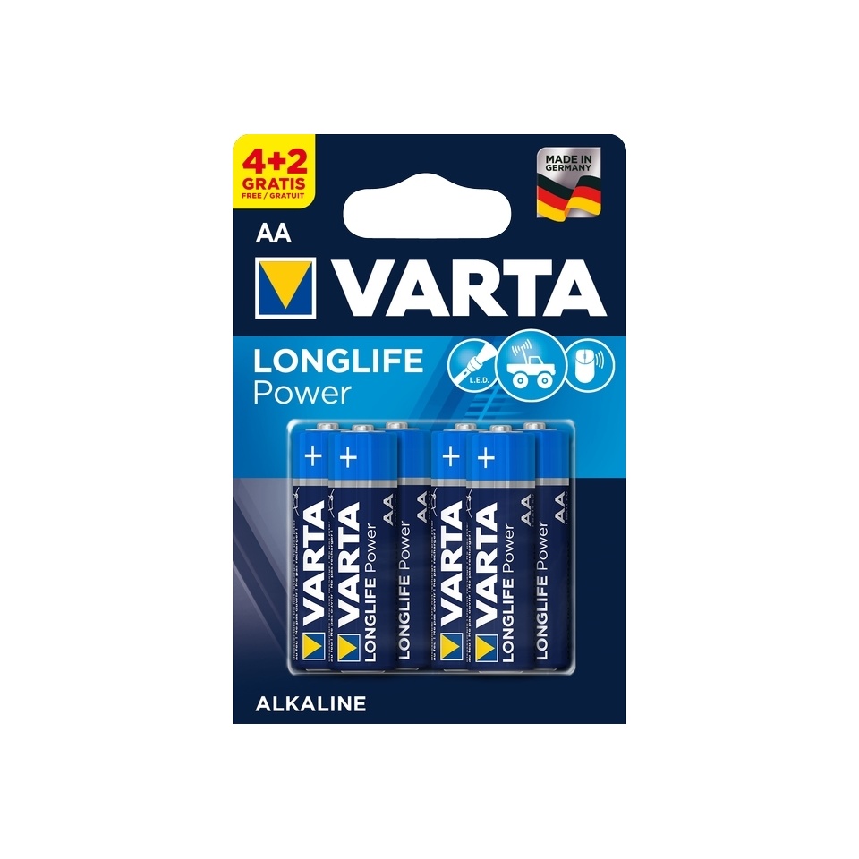 Patarei AA LR06 Varta LongLife 6tk