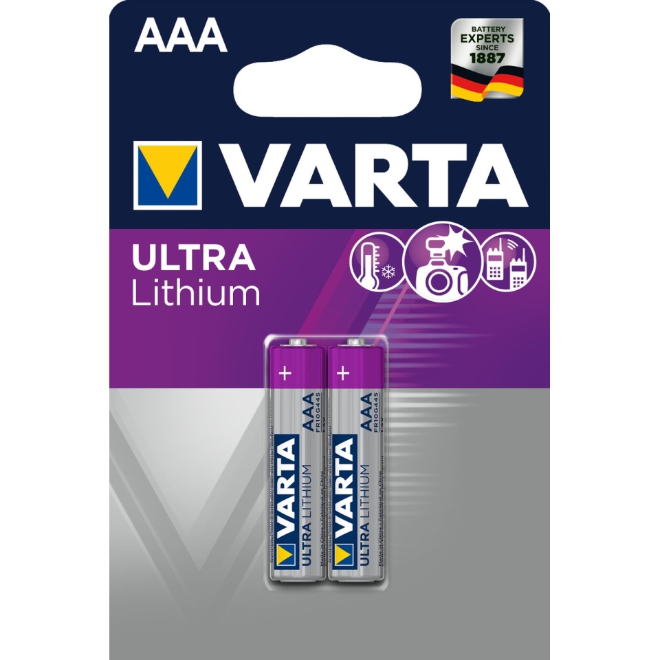 Patarei AAA Varta Pro Ultra Lithium 2tk