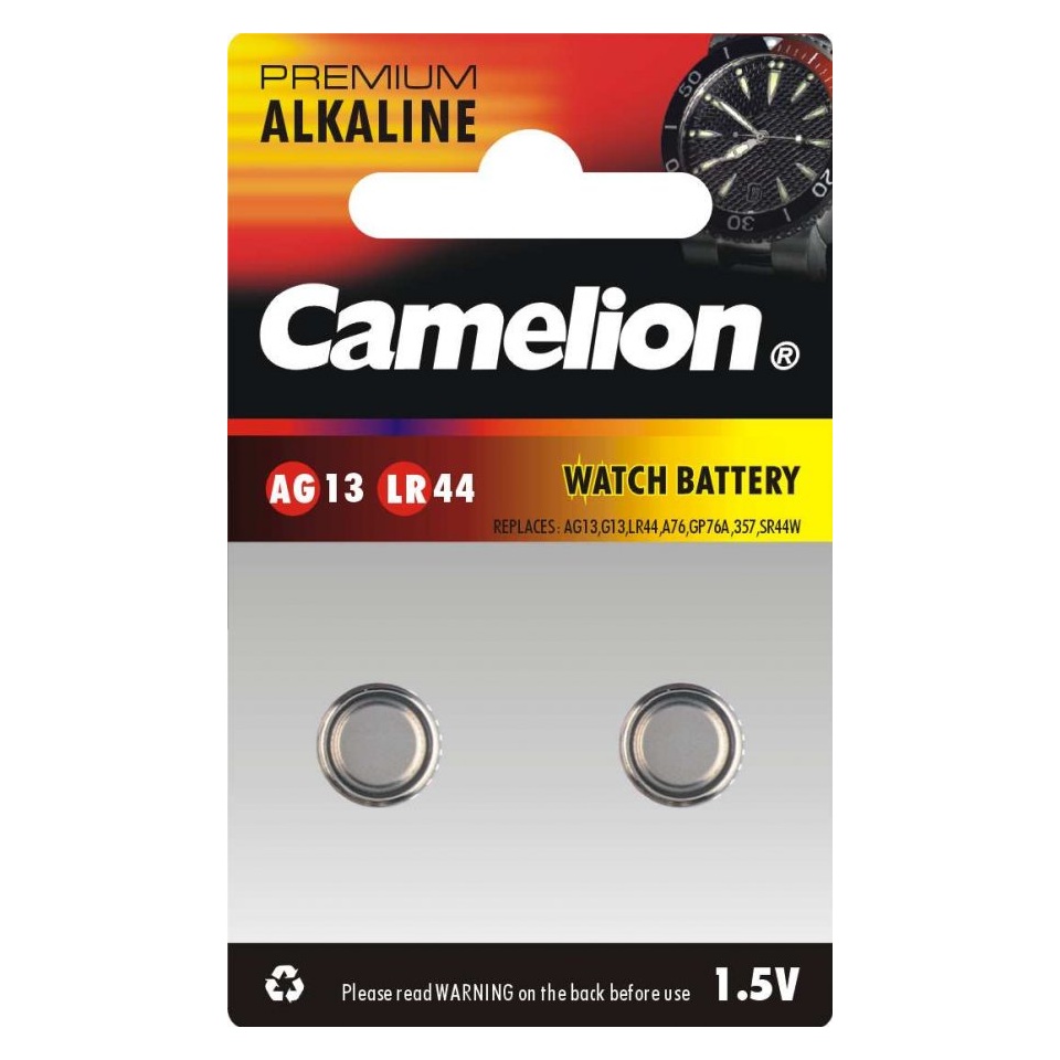 Patarei  AG13 A76 LR44 1,5V 2tk Camelion