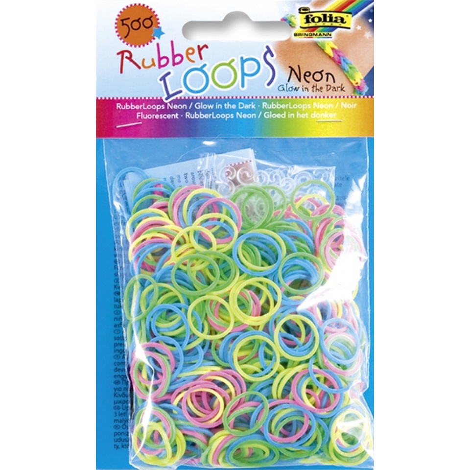 Rubber Loops 500tk/pk neoon helendav*