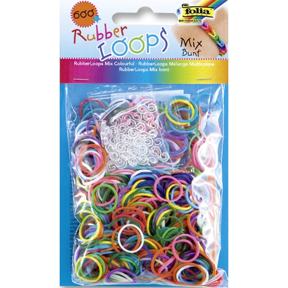 Rubber Loops 600tk/pk värvilised segupk*