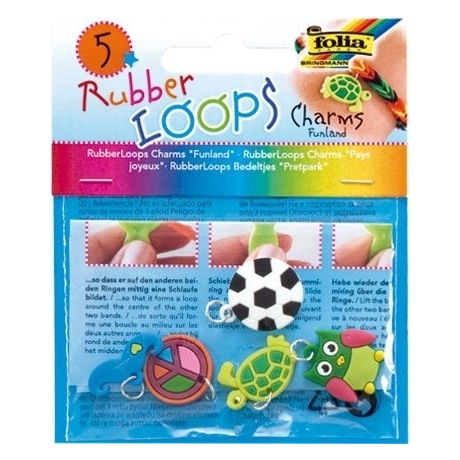Rubber Loops Charms Funland 5tk mix*
