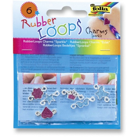 Rubber Loops Charms Sparkle 6tk 2 värvi*