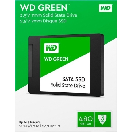 SSD 480GB WD Green 2,5" 465MBs/540MBs