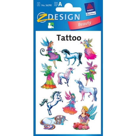 Tattoo täitoveering Z-Design haldjad