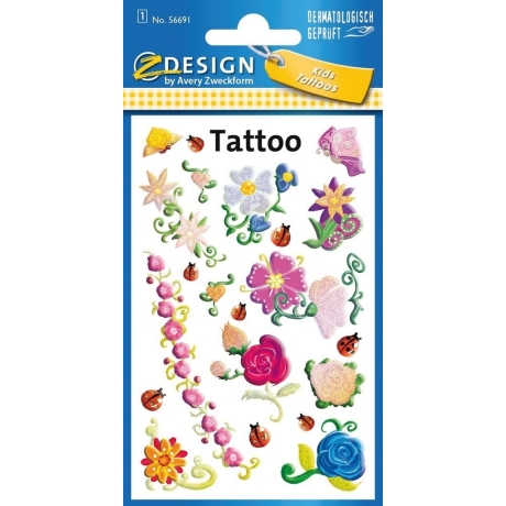 Tattoo täitoveering Z-Design lilled