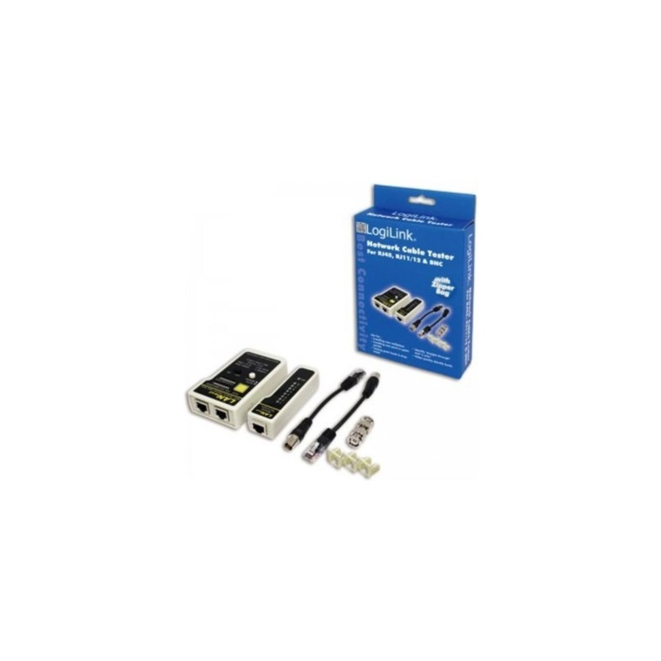 Tester võrgukaabli RJ45,RJ11/12 Logilink