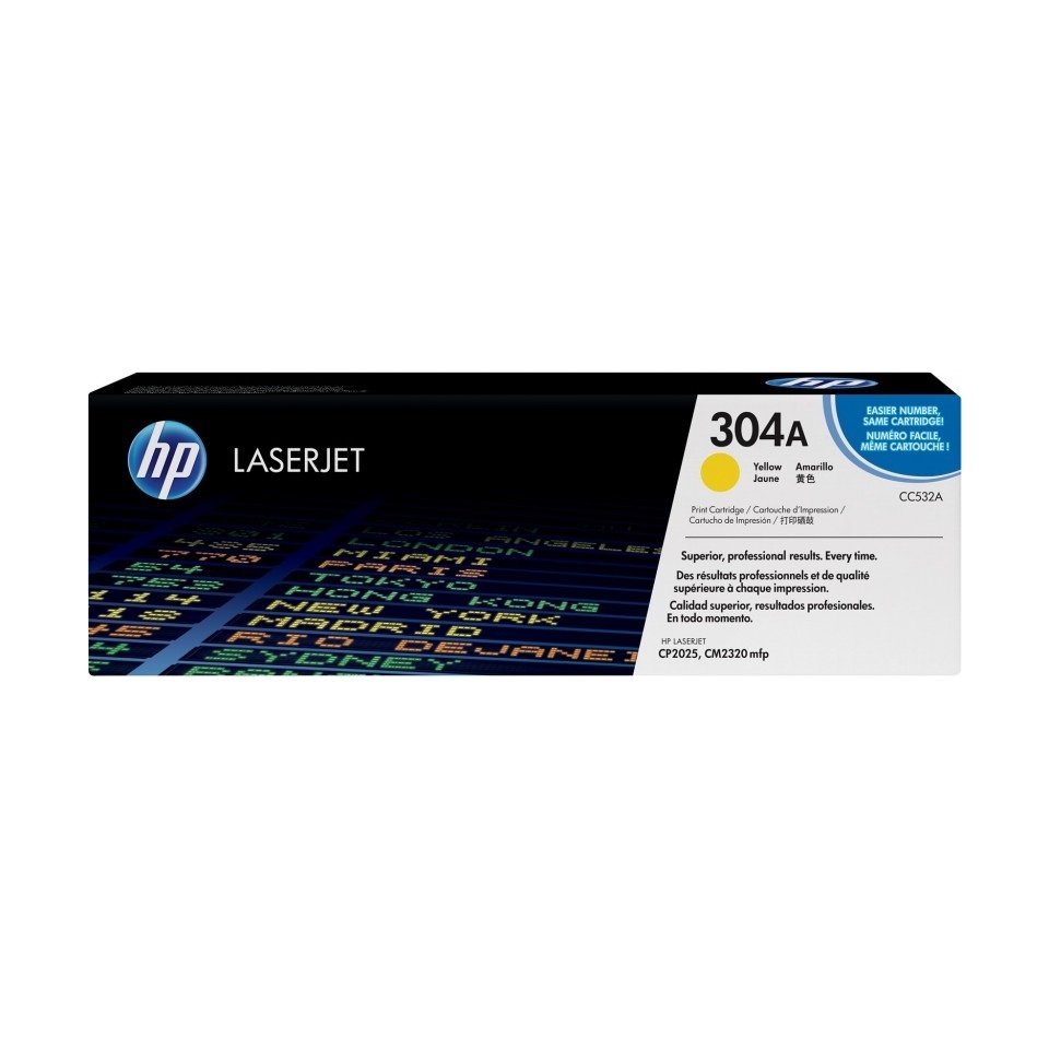 Tooner HP CC532A Yellow 304A CP2025