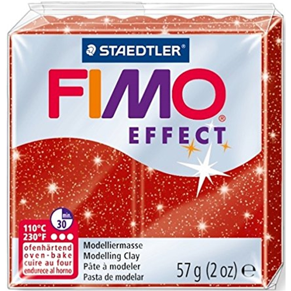 Voolimissavi Fimo Effect punane glitter