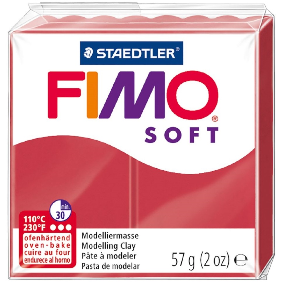 Voolimissavi Fimo Soft kirsipunane