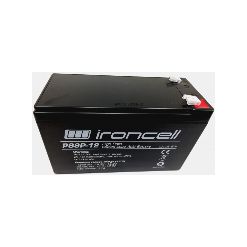 Aku 12V 9AH T2 klemm IronCell High Rated