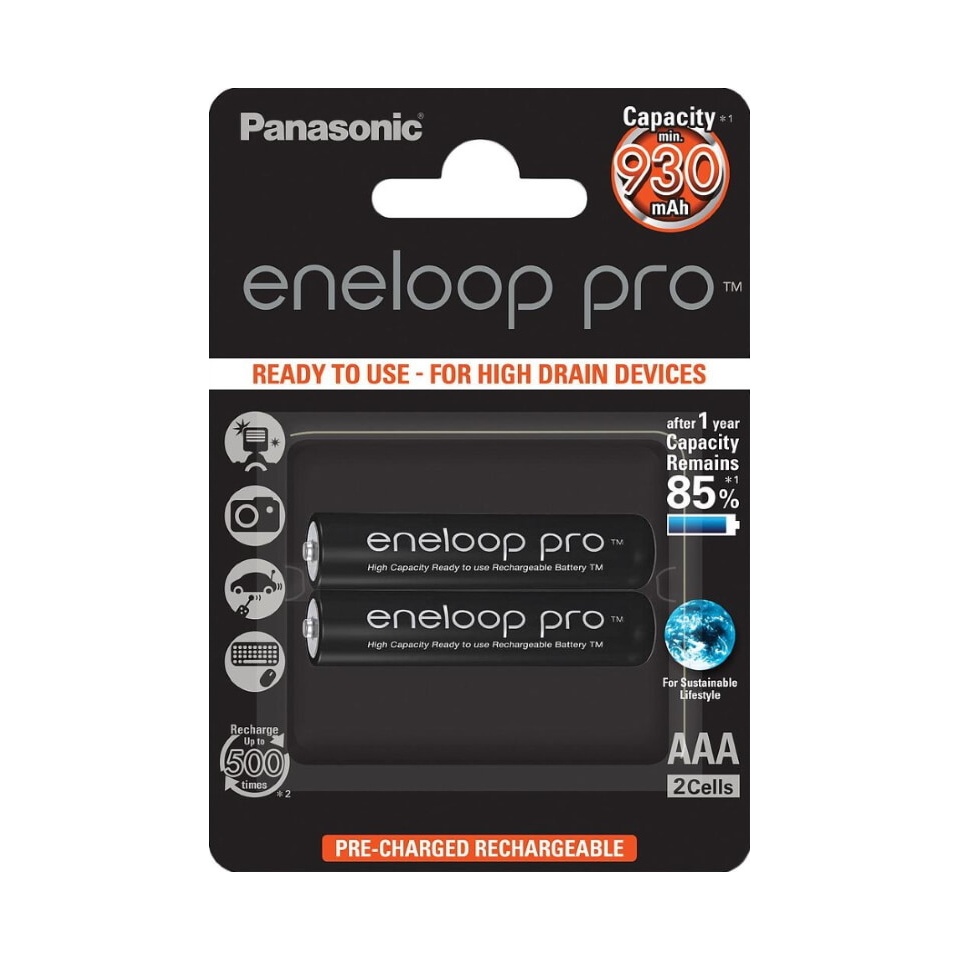 Aku AAA 930mAh Eneloop Pro 2tk/pakis