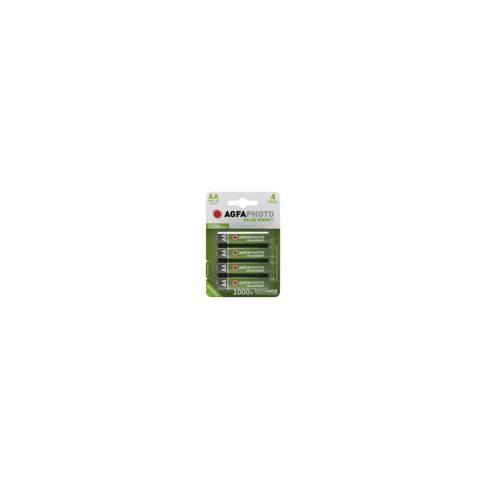 Akud AA 2300mAh  4tk pakis AgfaPhoto
