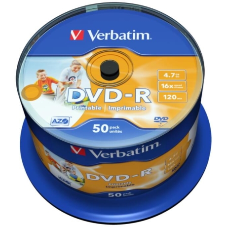 DVD-Verbatim 4,7GB Printable 50tk