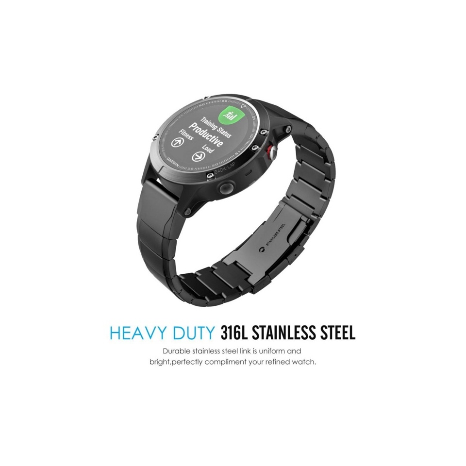 Garmin Fenix rihm Steelband 22mm