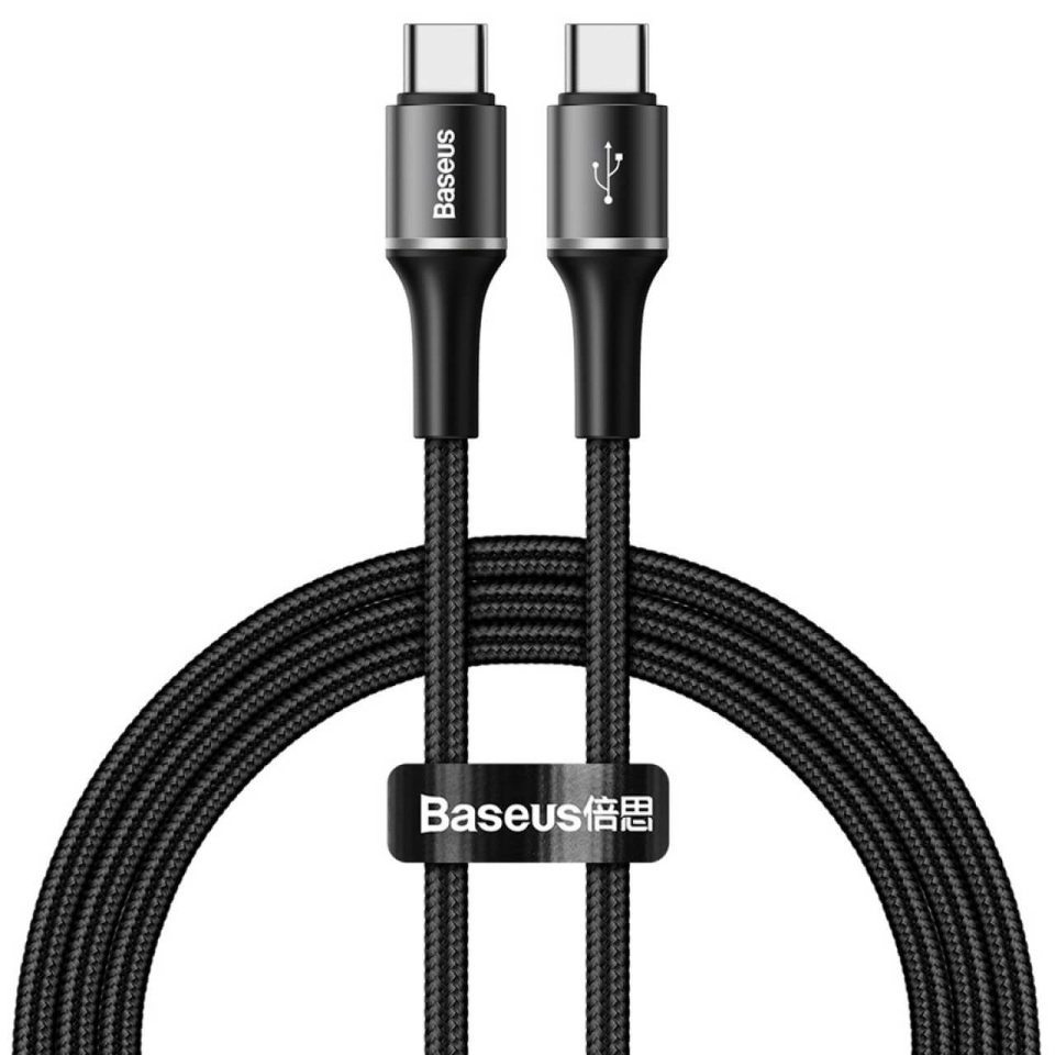 Kaabel USB-C--USB-C PD Baseus HALO 3A 1m