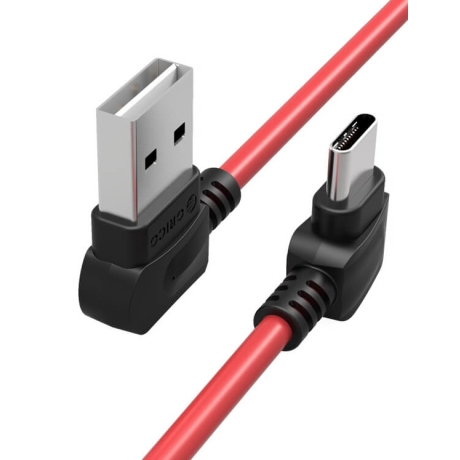 Kaabel USB-C to USB 2m 2.4A nurgaga