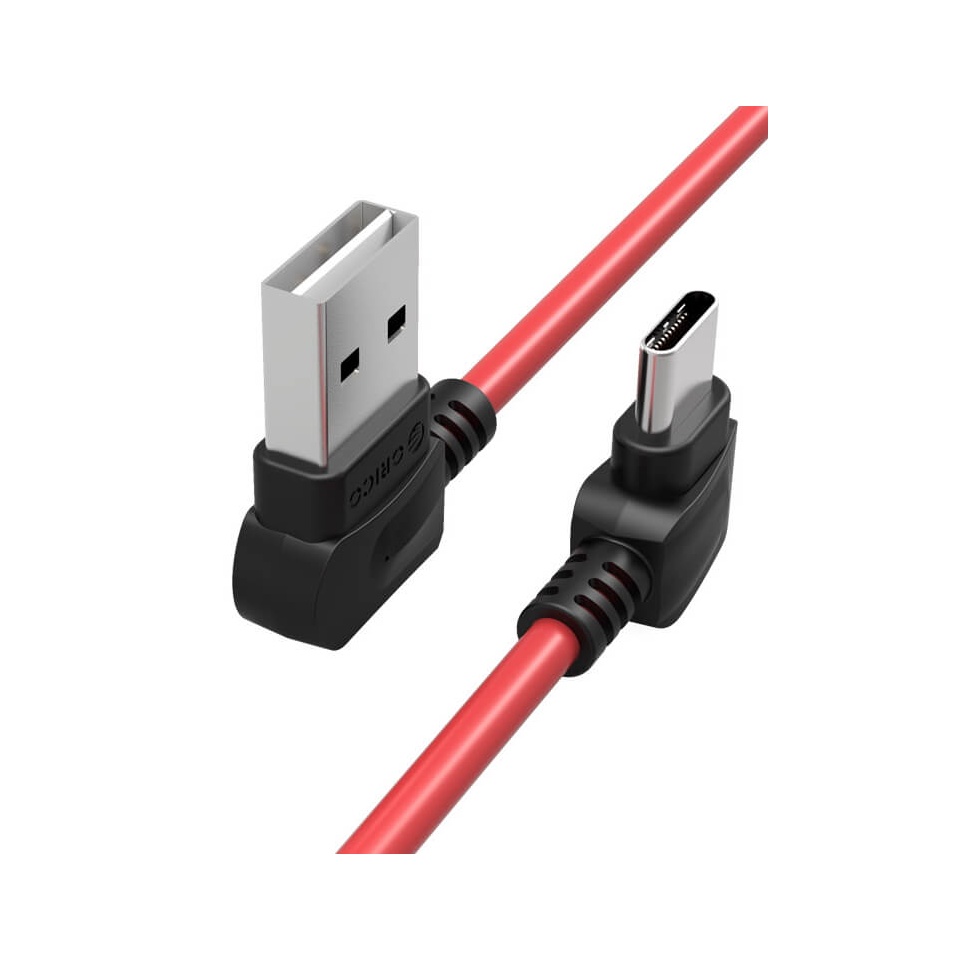 Kaabel USB-C to USB 2m 2.4A nurgaga