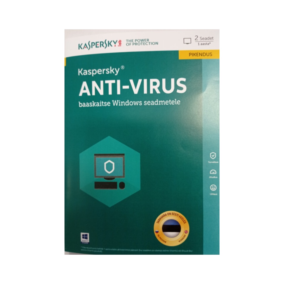 Kaspersky Antiviirus uuendus 2-le