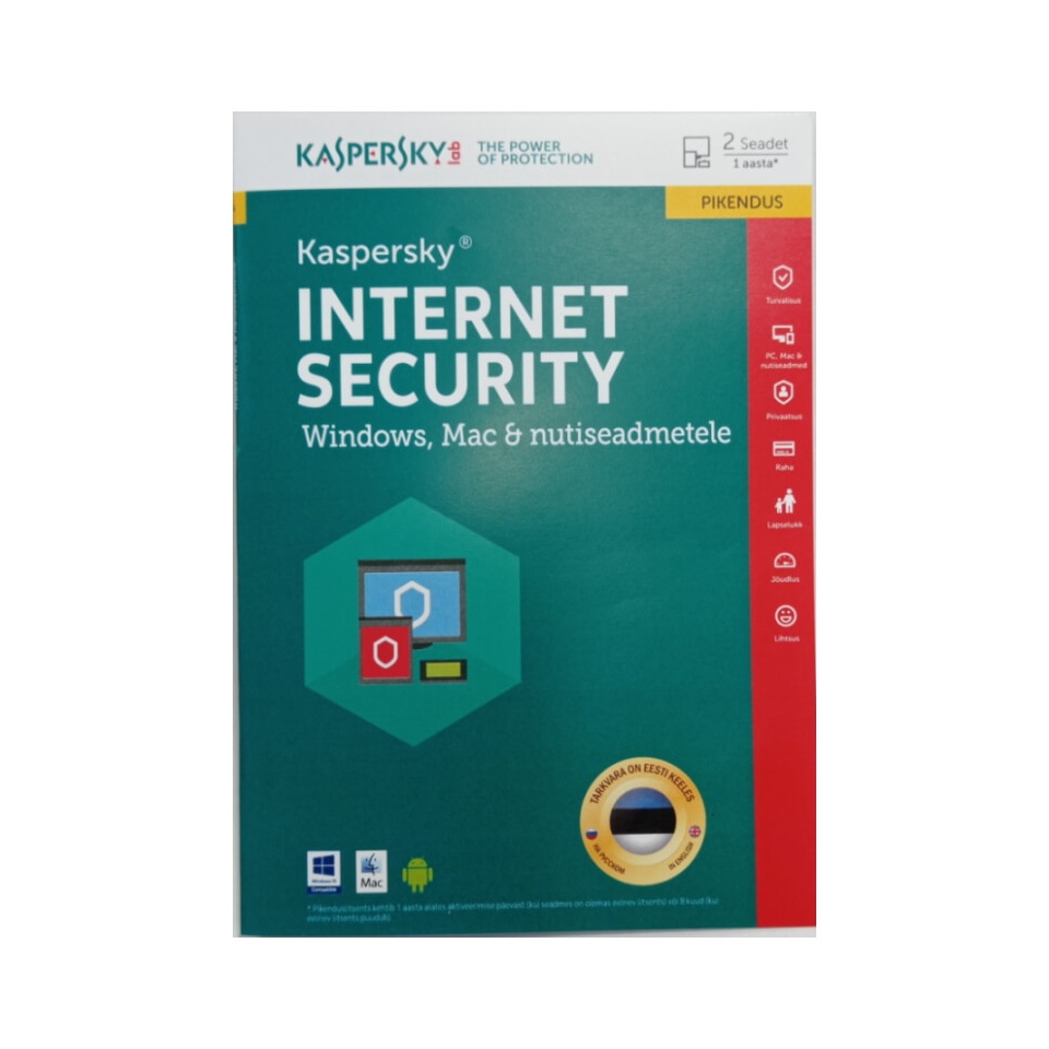 Kaspersky Internet Security uuendus 2-le