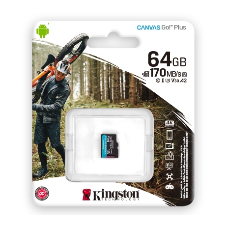 Mälukaart 64GB MicroSD Kingston 4K U3