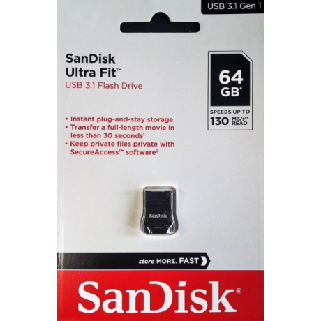 Mälupulk 64GB Sandisk Ultra FIT USB3